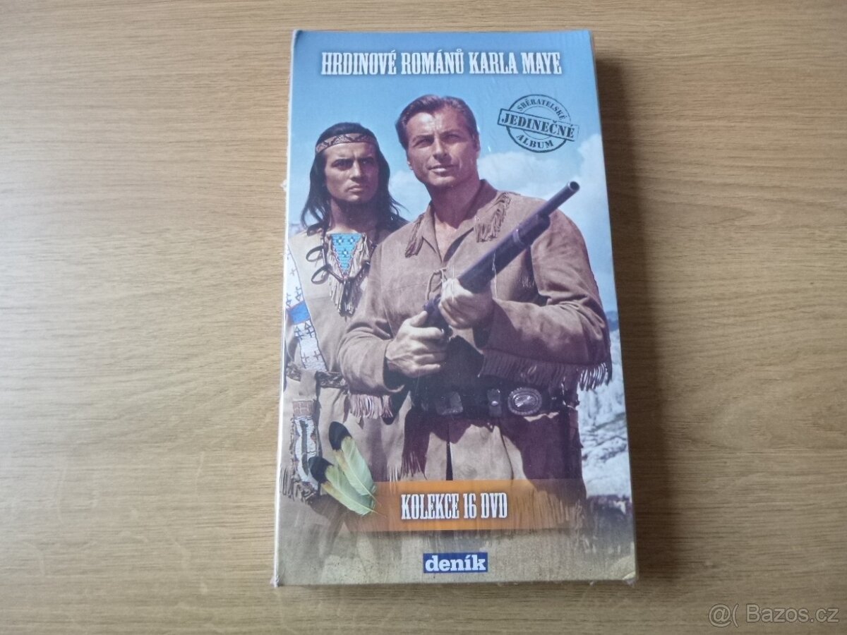 16dvd kompletni KOLEKCE KARLA MAYE cz dabing NOVE