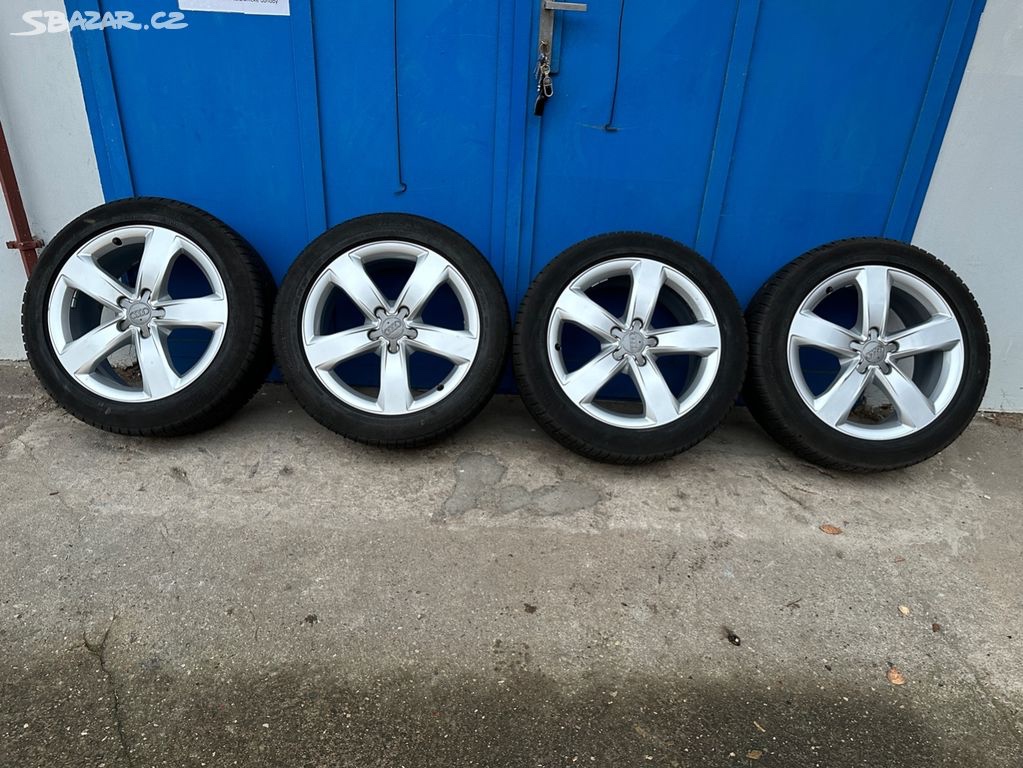 18palc alu Audi+zimní pneu Continental 225/50R18