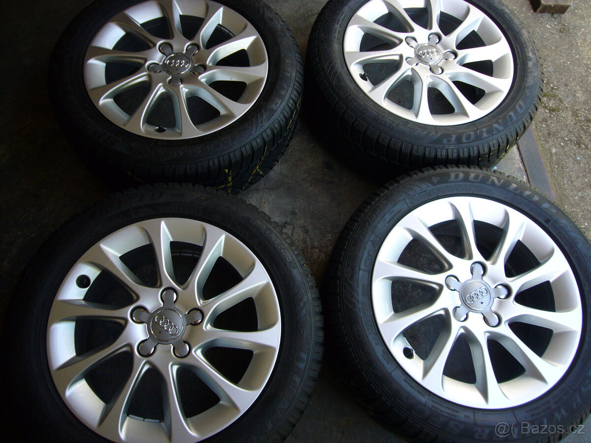 ZIMNÍ ALU KOLA AUDI-VW-ŠKODA-SEAT 16" 5x112 6" et-48,stř.-57