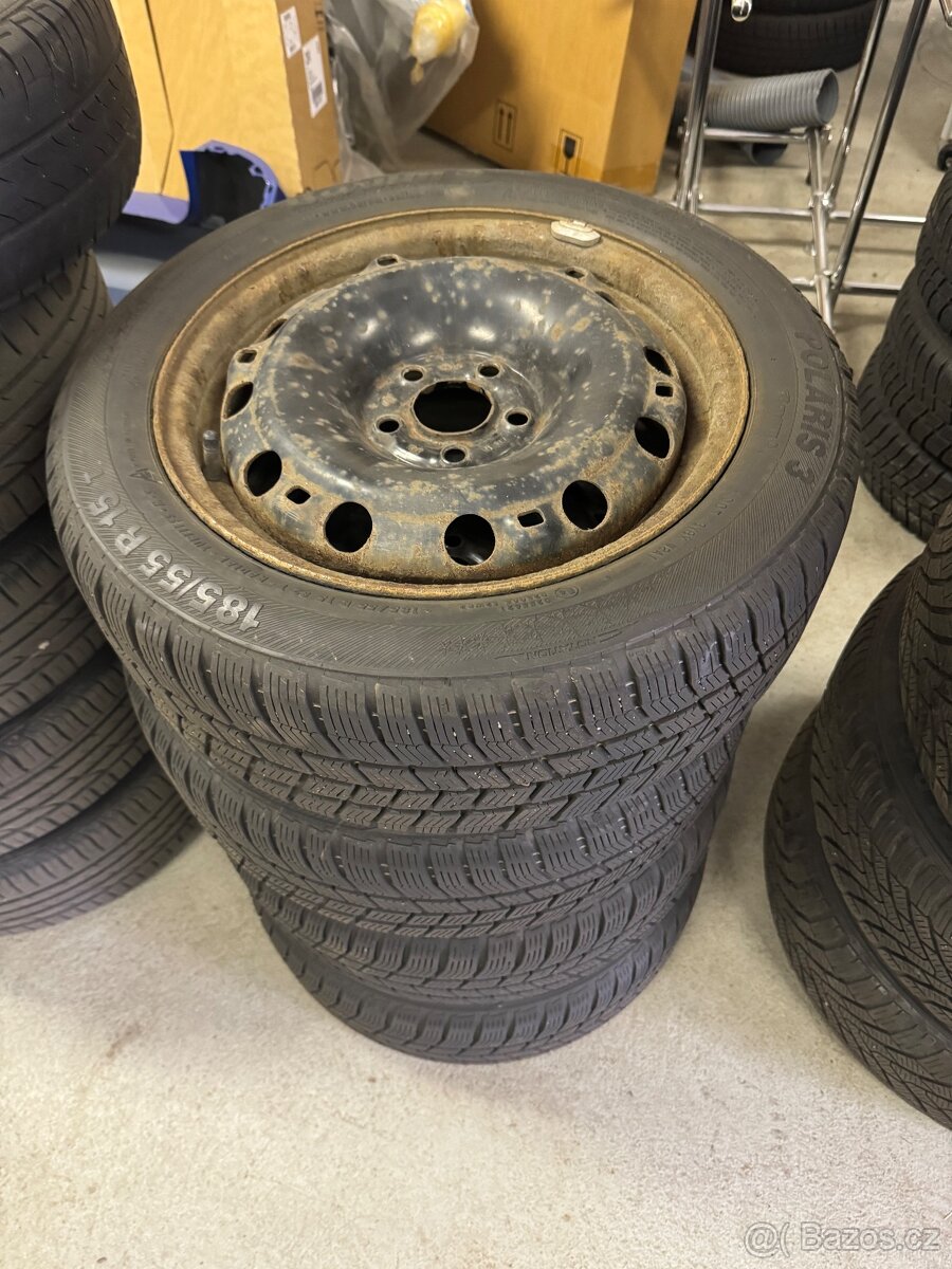 Zimní kola 185/55 R15 + 6J x15 ET43