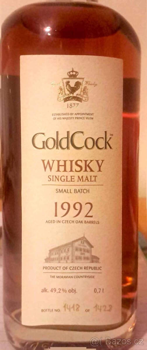 Goldcock small batch 49,2% 22 y.o. 1992