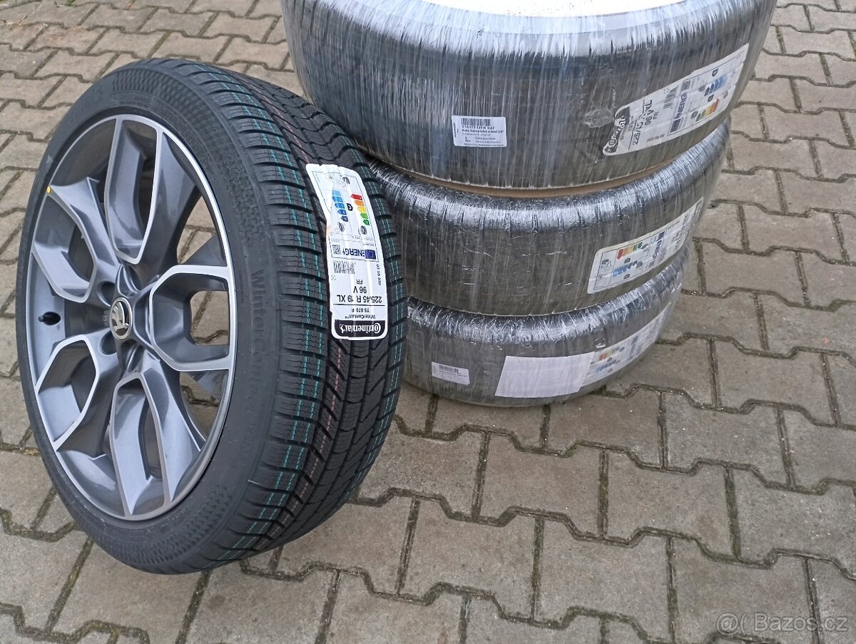 Nová originál sada disků Škoda Karoq 5x112 R19 Crater