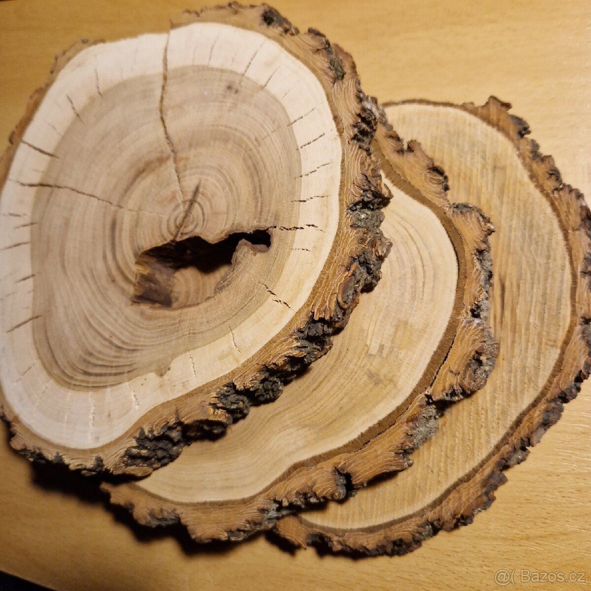 Dřevěné kolečka 3ks
