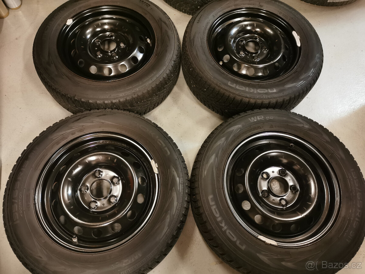 195/65R15 Hyundai Ix20 sada 6x15 ET 48 5x114,3 zimní sada