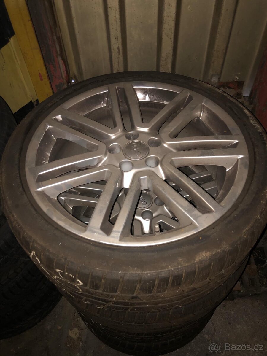 Prodám sadu ALU + pneu orig. Audi/Vw 5x112