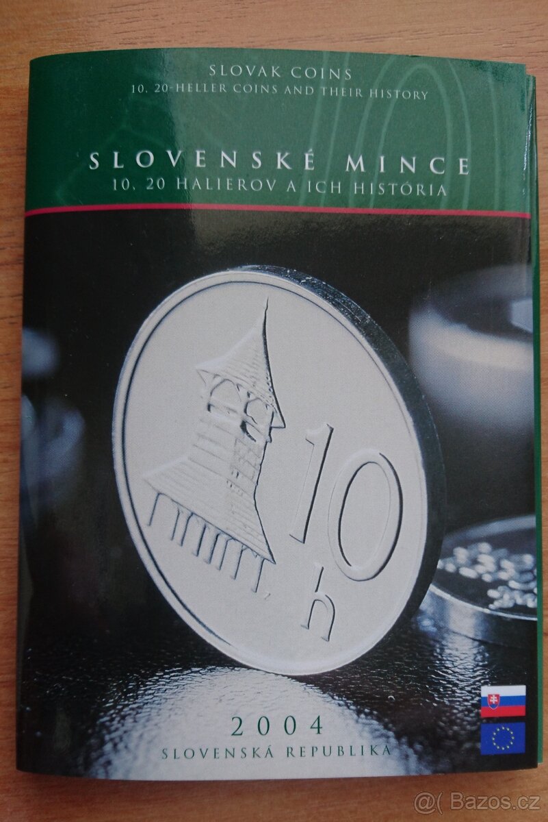 Sada Slovenských mincí 2004 b.k. s 10 a 20 hal Ag