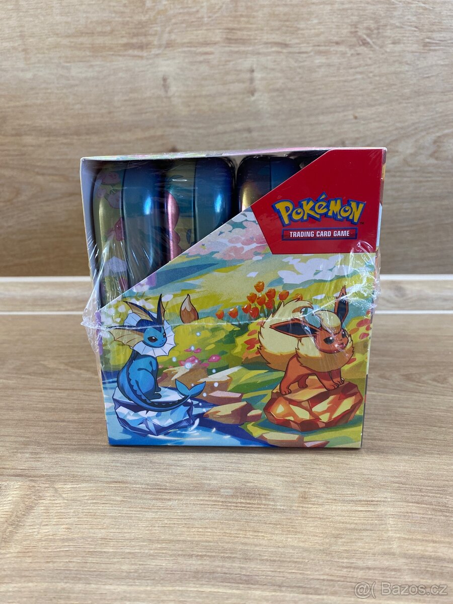 Mini Tin Prismatic Evolutions Display