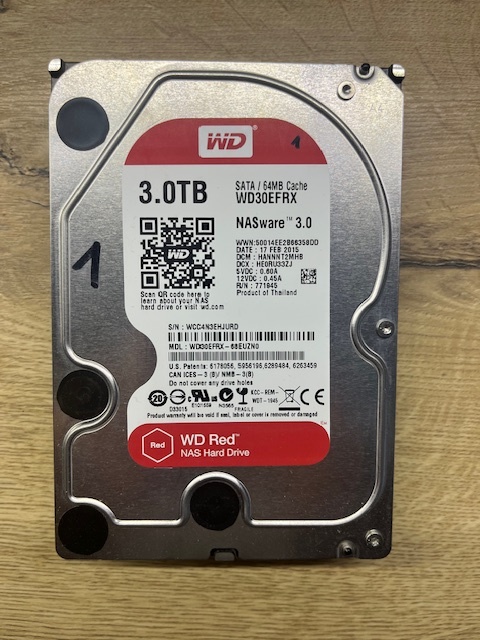 5x WD RED 3TB