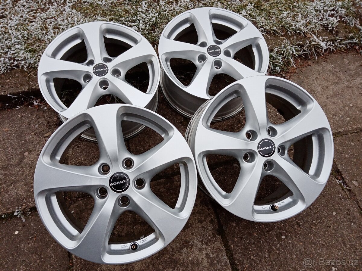 Alu kola BORBET 16ky 5x112 Škoda Vw Seat Audi - dobírka