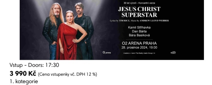 Lístky na Jesus Christ Superstar