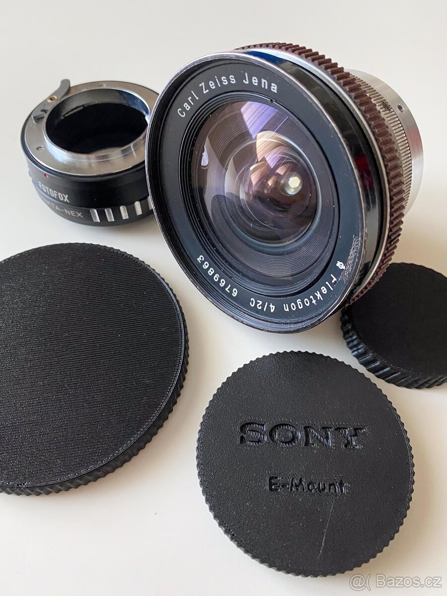 objektiv CARL ZEISS JENA FLEKTOGON 4/20 Exakta+redukce Sony