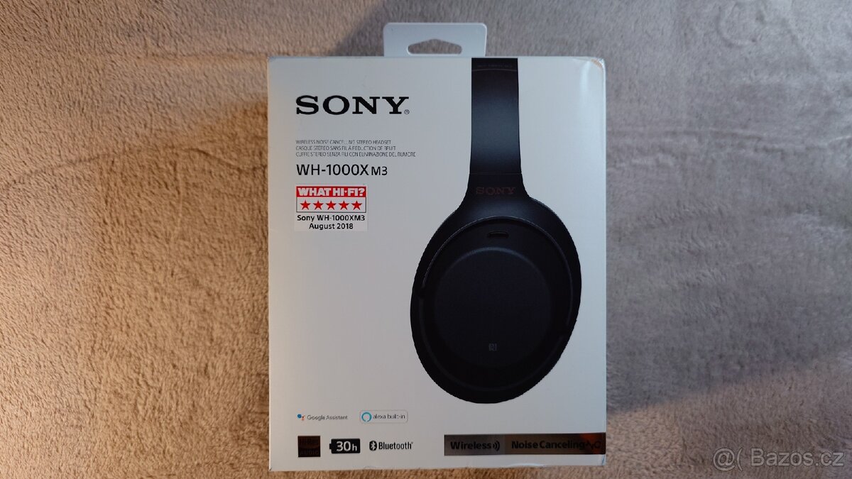 Sluchátka SONY WH-1000 XM3