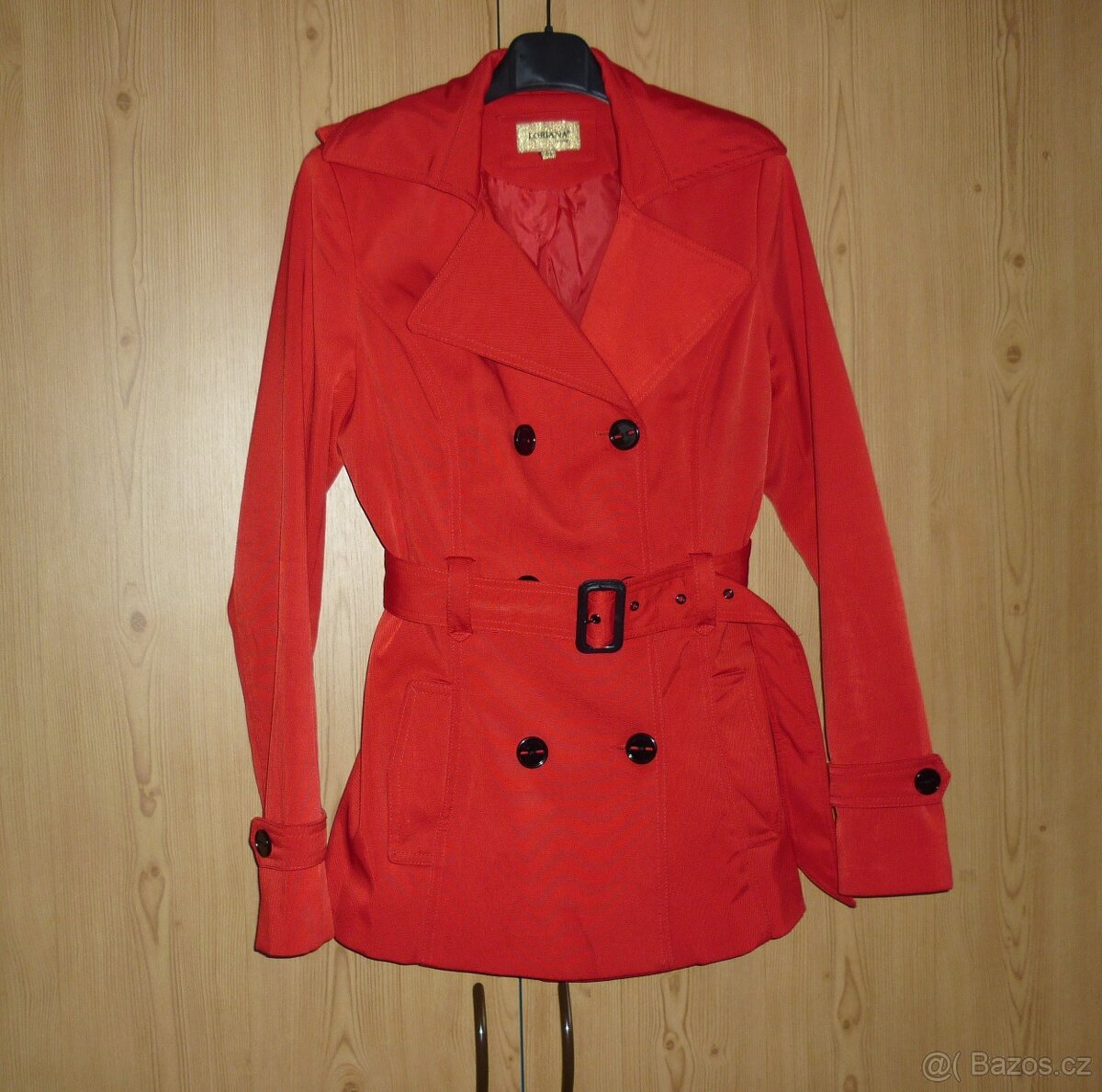 Červený přechodový kabátek Janis - Loriana