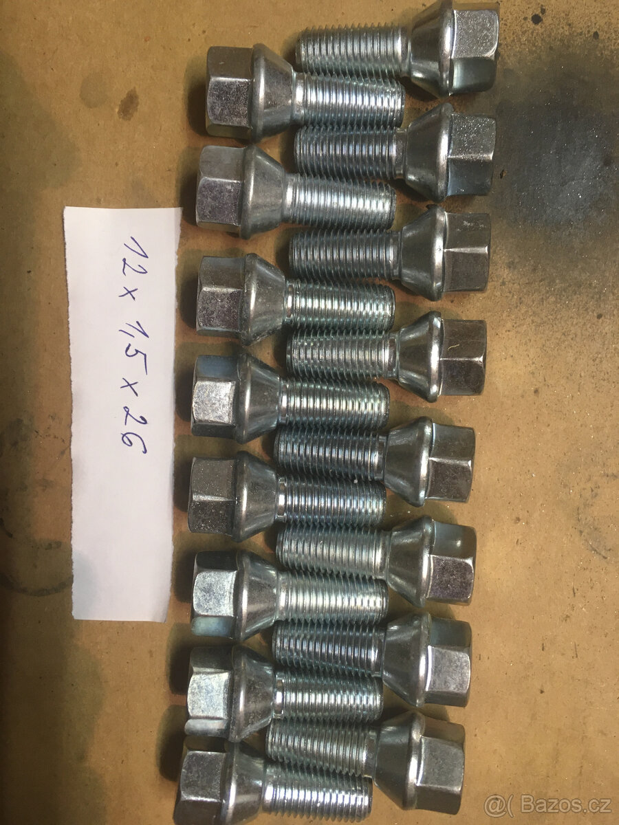 Šrouby do kol M12x1,5x26mm, 28 mm, 30mm