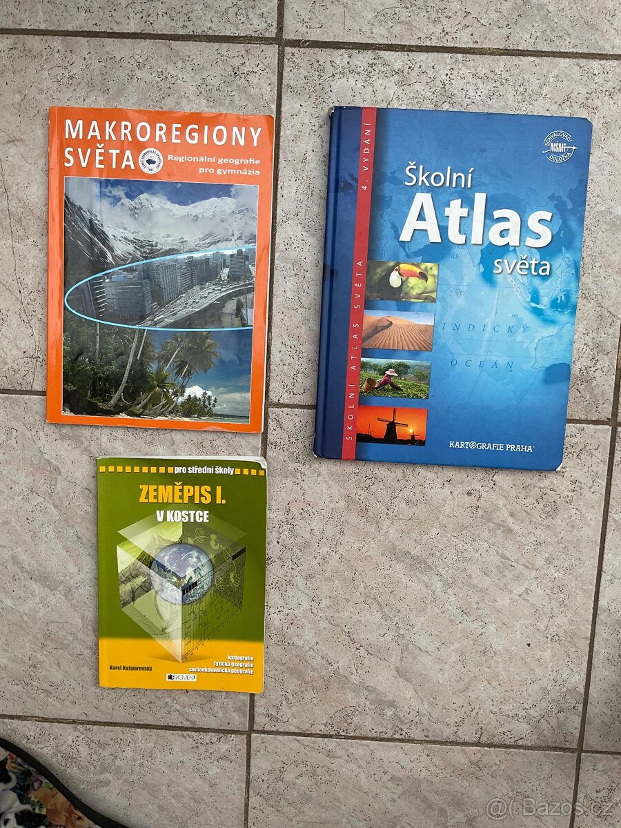 Učebnice + atlas do geografie