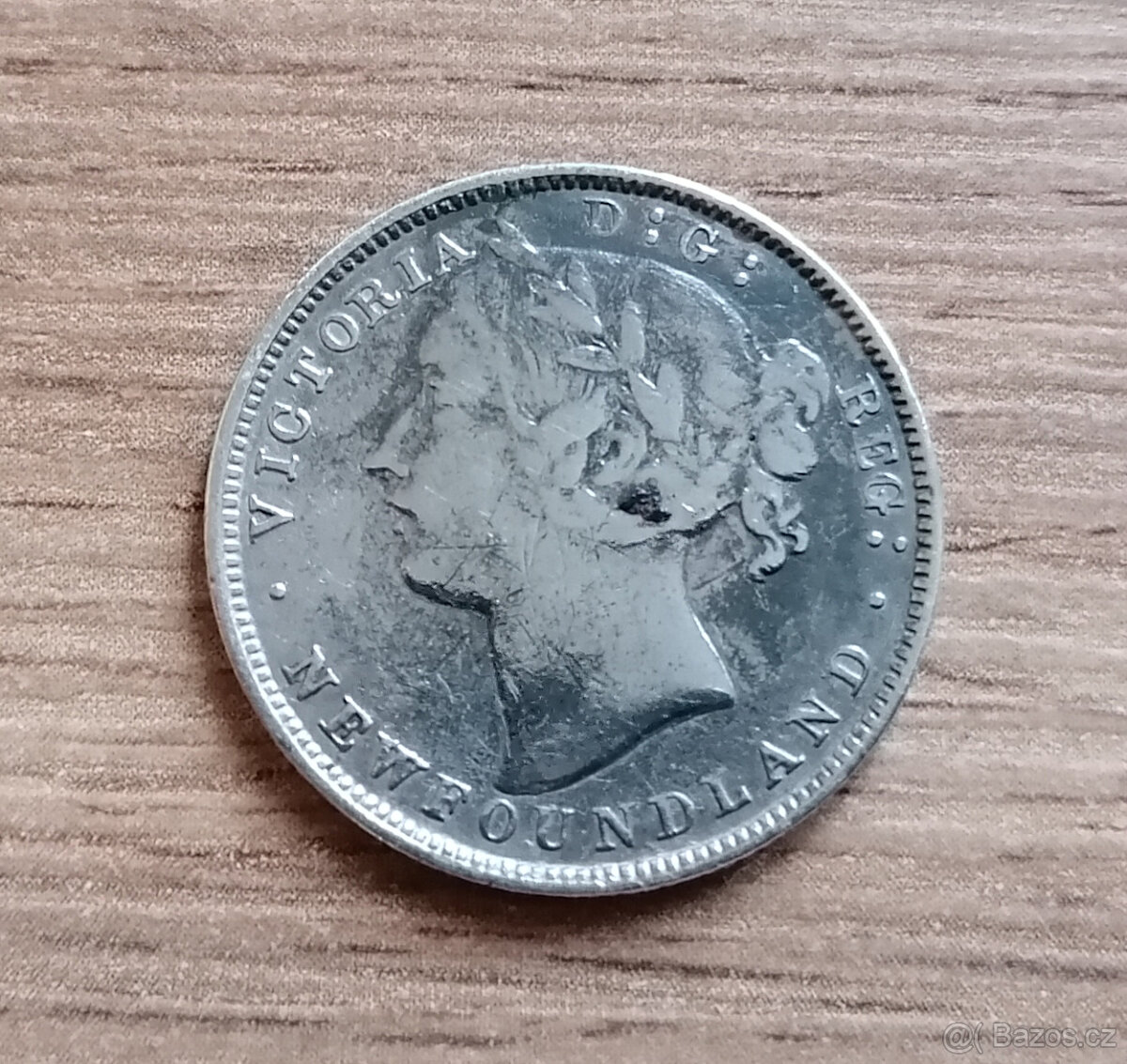 Stříbro Newfoundland 20 Cents 1865 stříbrná mince Kanada