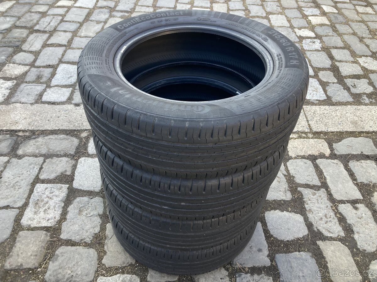 4ks letních pneumatik CONTINENTAL 215/60R17 96H 6,5mm