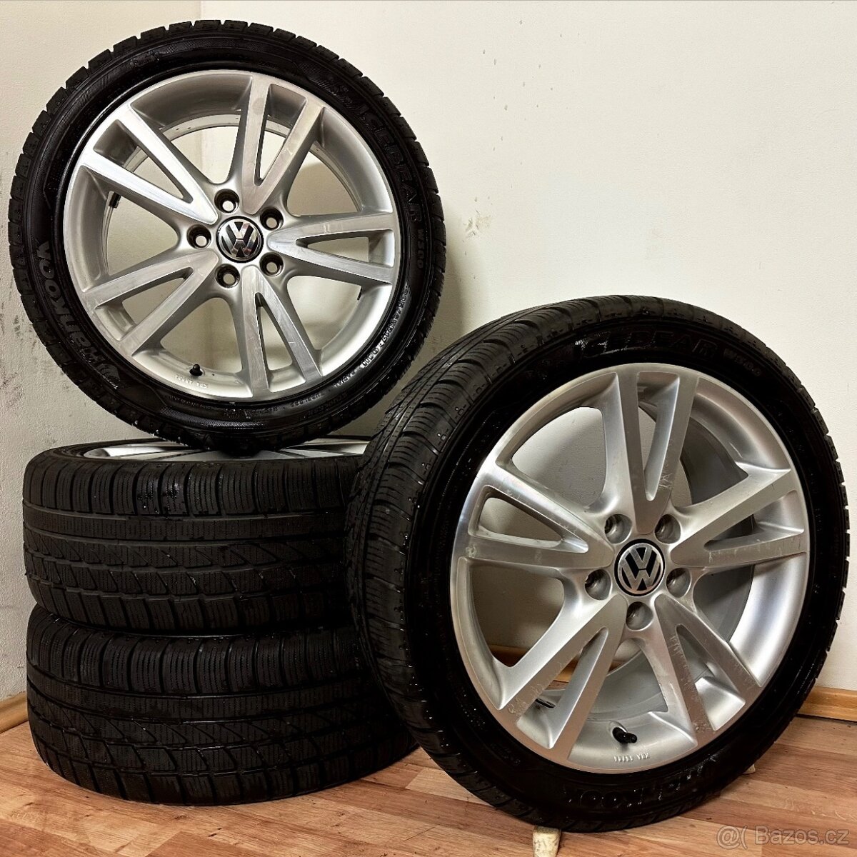 VW/ŠKODA/SEAT 5x112 R17 ET54+ZIMNÍ 225/45R17 6,5mm