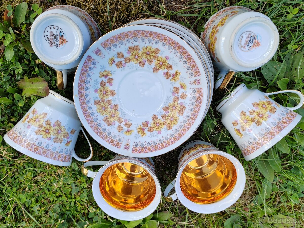 Čínský kávový porcelánový servis