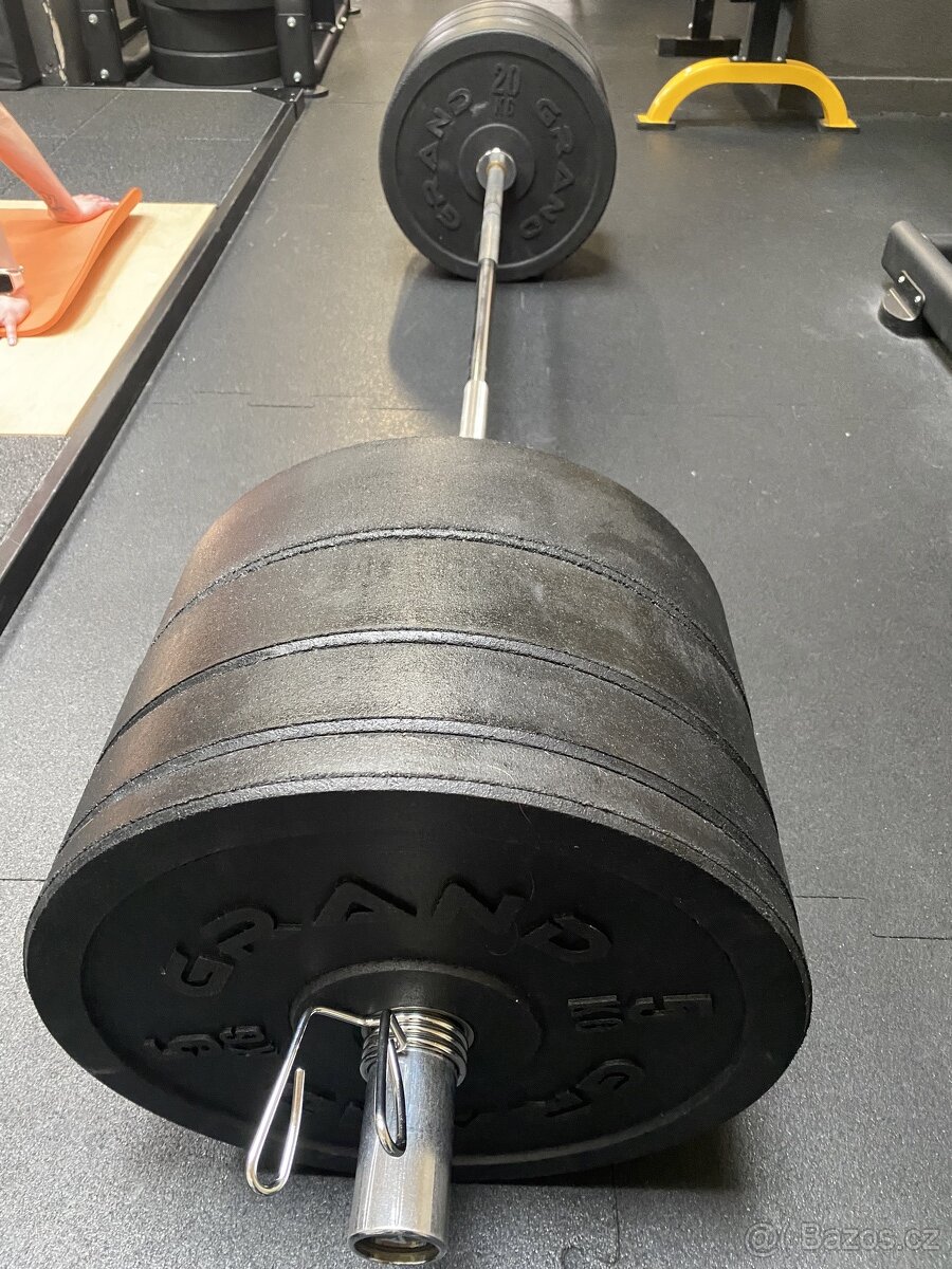 Posilovací činka osa Apus do 450kg a bumper 100kg