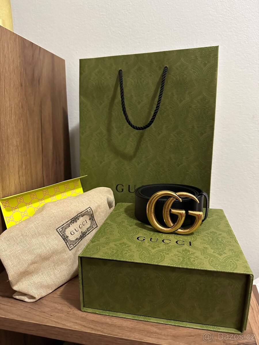 Gucci pásek, GG MARMONT 2015 RE-EDITION WIDE BELT