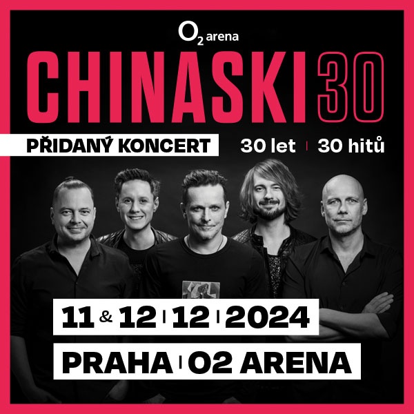 2 vstupenky Chinaski 12.12.2024 O2 arena