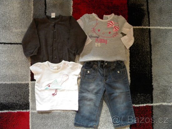 Setík oblečení zn.H & M s Hello Kitty vel.74/80