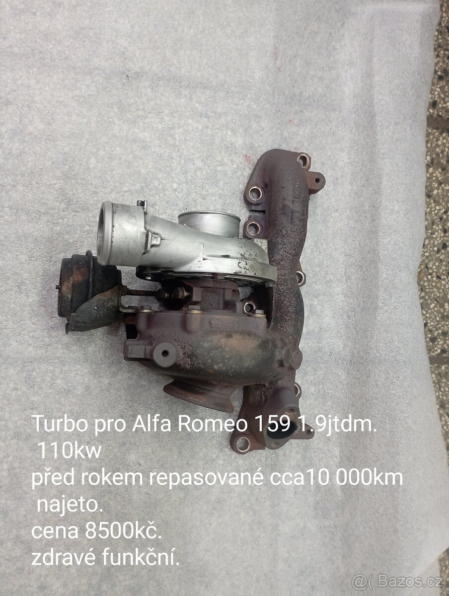 Turbo AR 159 1.9JTDm 110kw