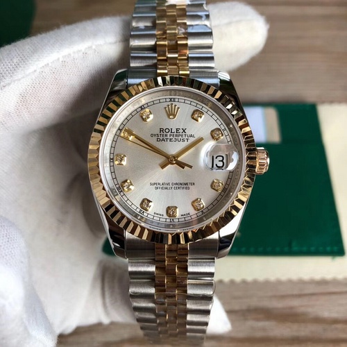 Rolex DATEJUST Oyster Gold/Silver