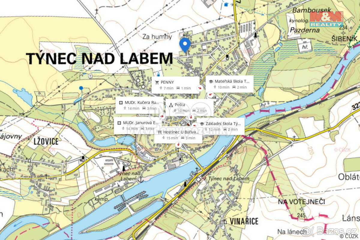 Prodej rodinného domu, 110 m², Týnec nad Labem