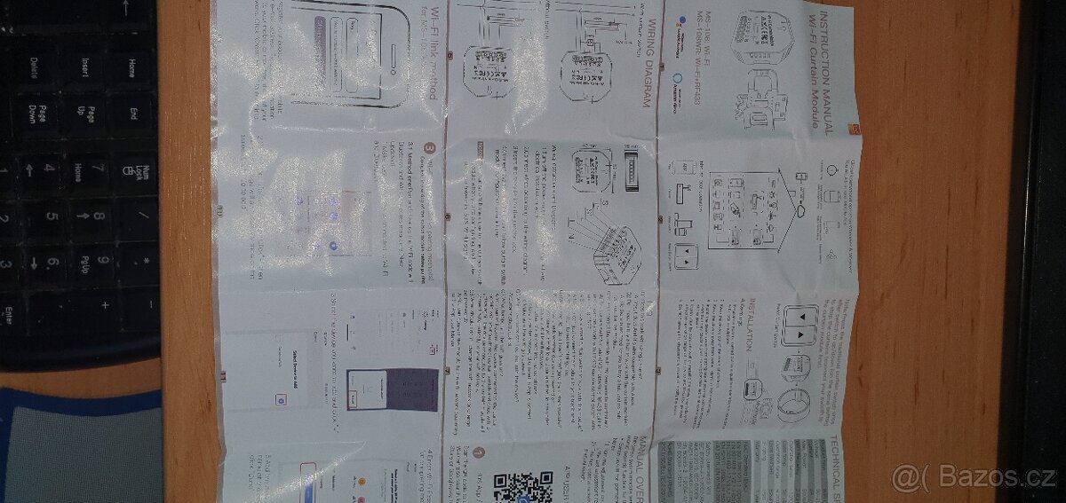 Modul ovládání žaluzií WiFi+RF