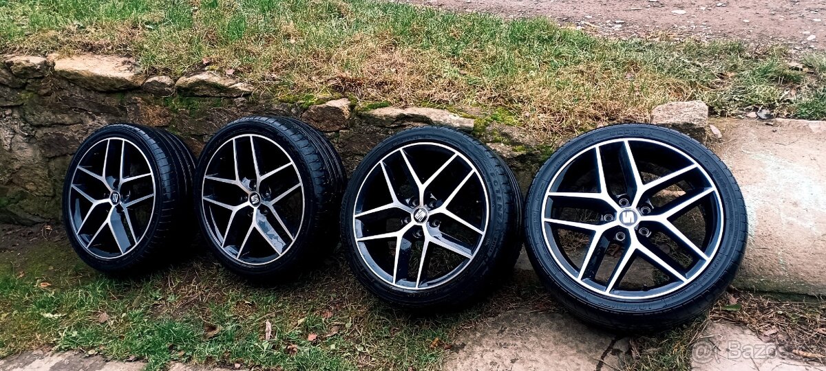 Alu kola s letním pneu 5x112 R18