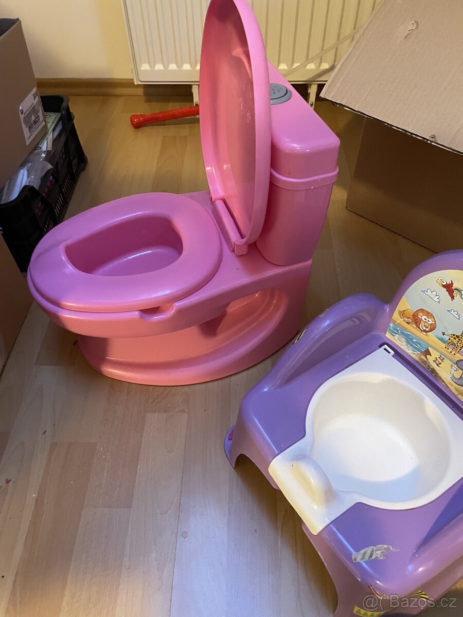 Dětský nočník / růžová toaleta