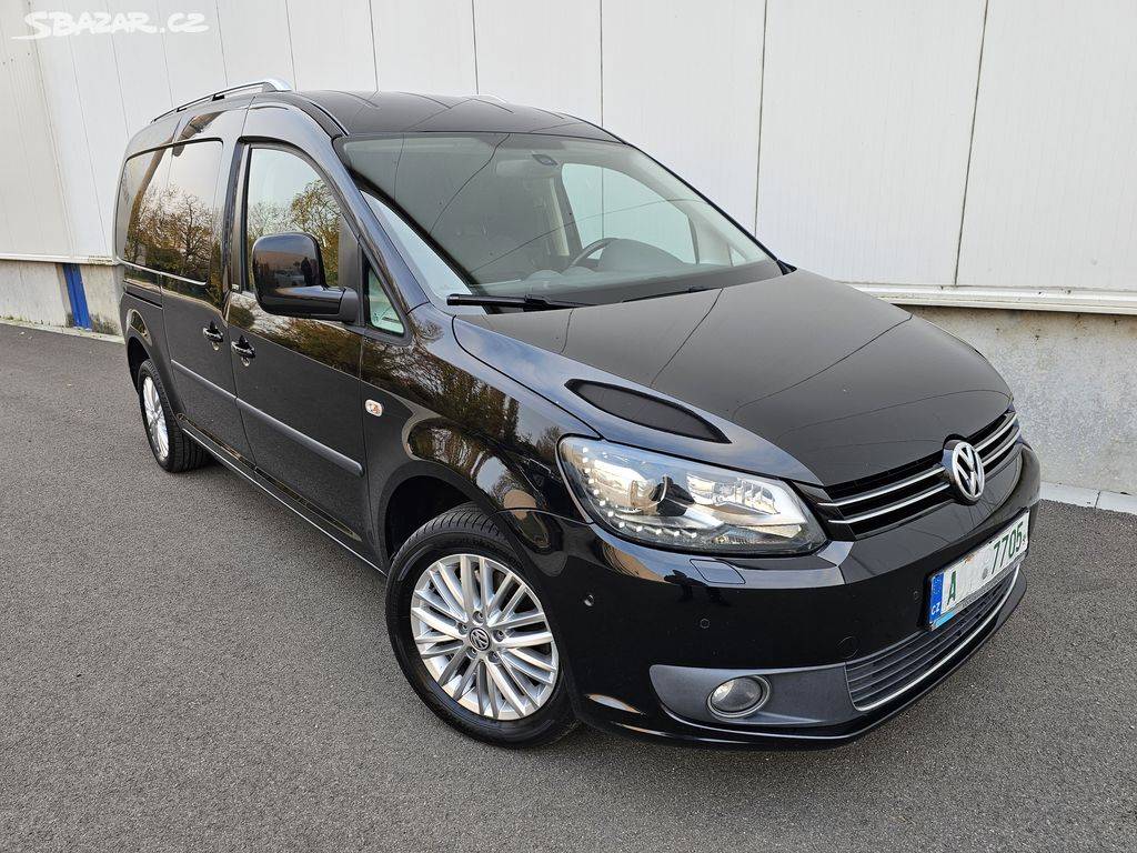 VW Caddy Maxi 2.0 TDI 103kW,1.Majitel,Webasto,7.Míst,Servisk