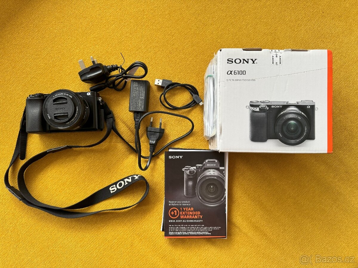 Sony Alpha A6100 černý + E PZ 16–50 mm f/3,5–5,6