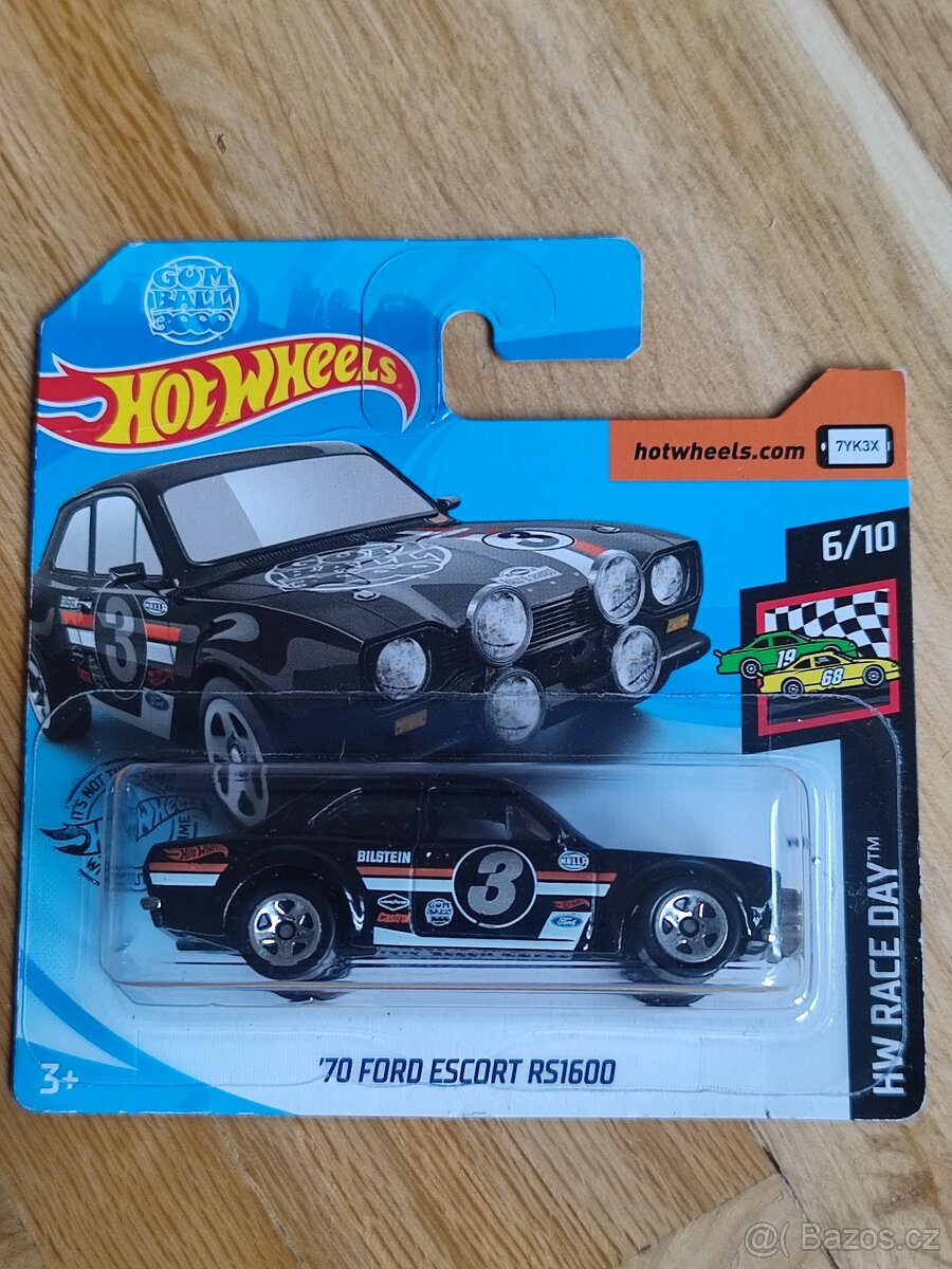 Hot Wheels - 70 Ford Escort RS1600 černá