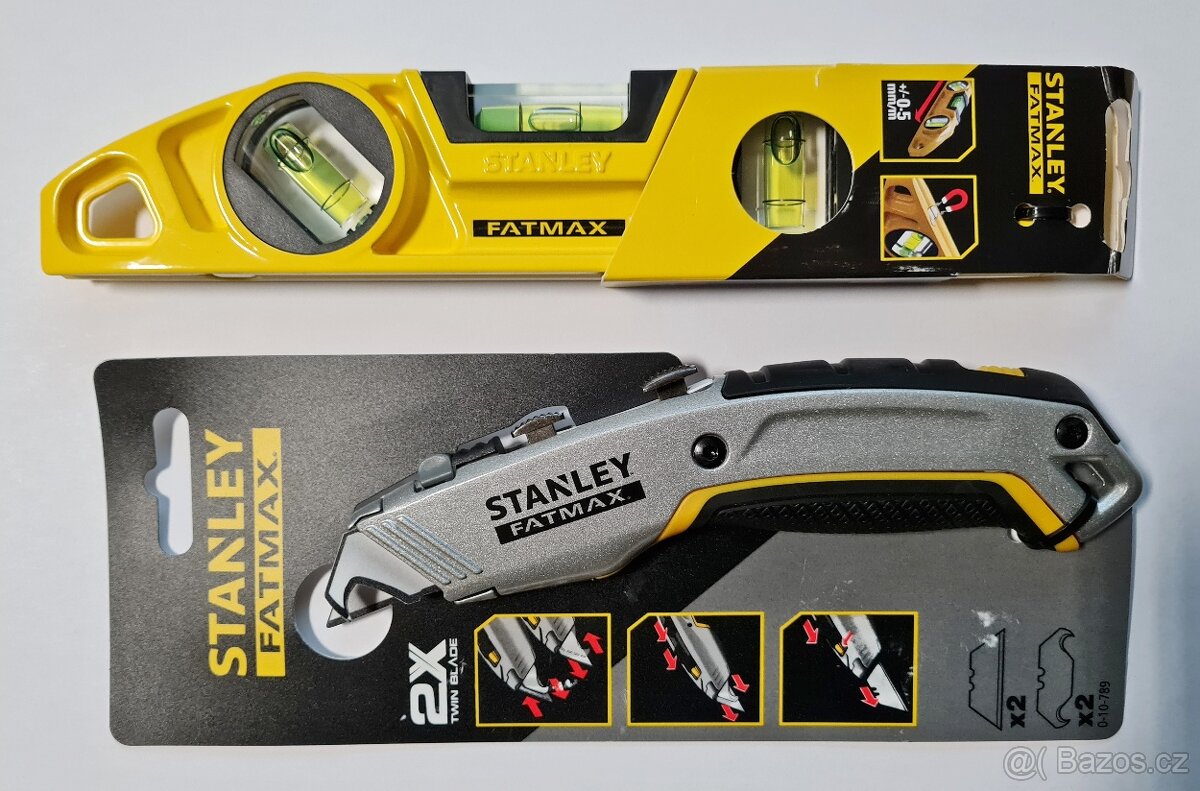 STANLEY FATMAX MAGNETICKÁ VODOVÁHA + Nůž 789