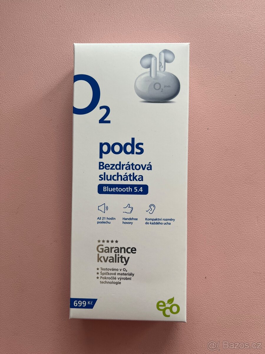 O2 Pods - bezdrátová sluchátka