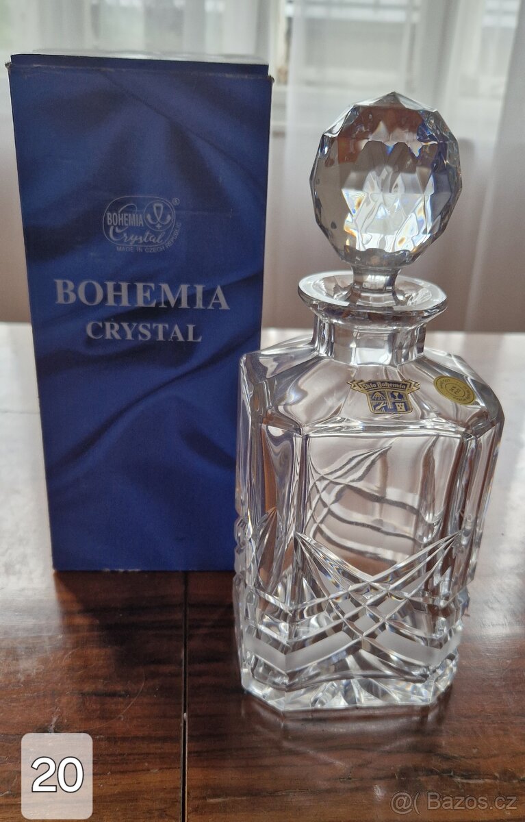 Karafa na whisky Bohemia Crystal - broušená