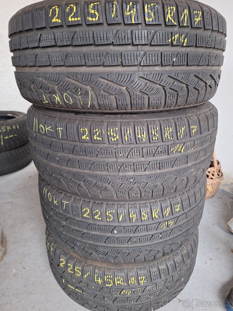 Prodám zimní pneu 225/45/17 Pirelli