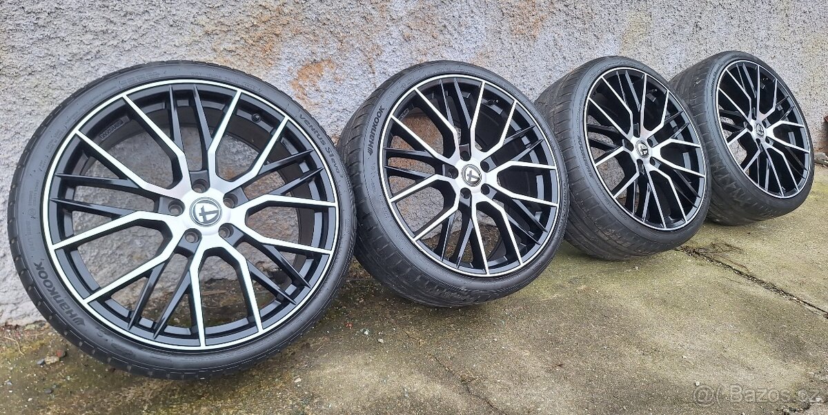 Alu kola R20 5x108 Tomason + letní pneu 235/35/20 Hankook