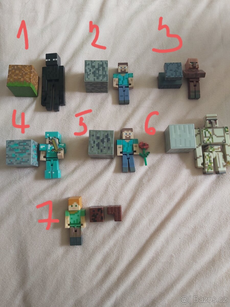 Minecraft figurky,různé