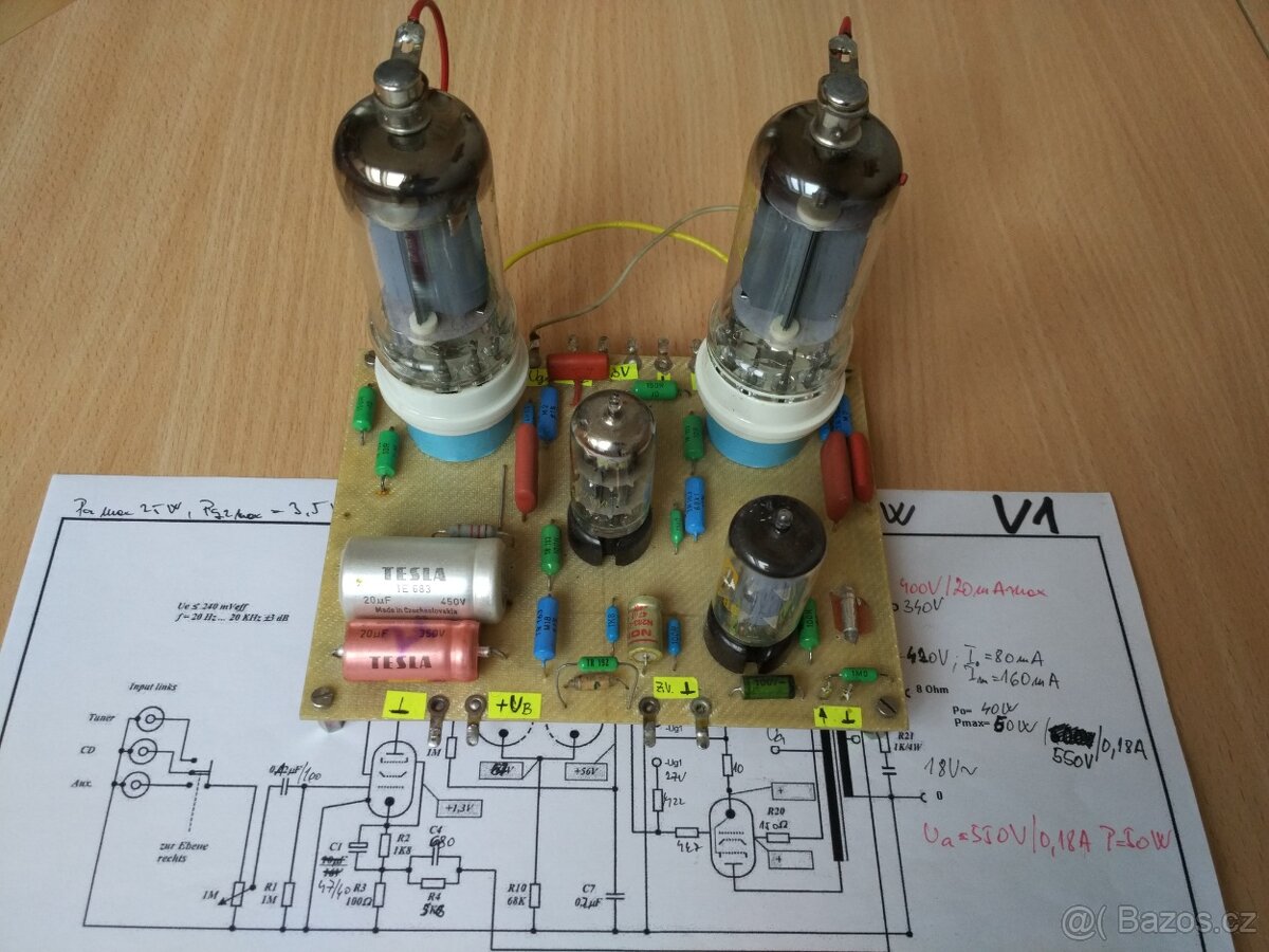 Modul zesilovače push-pull 50W