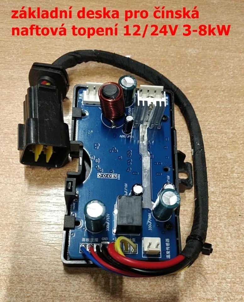 Základní deska (ŘJ) pro čínská naftová topení 12/24V 3-8kW