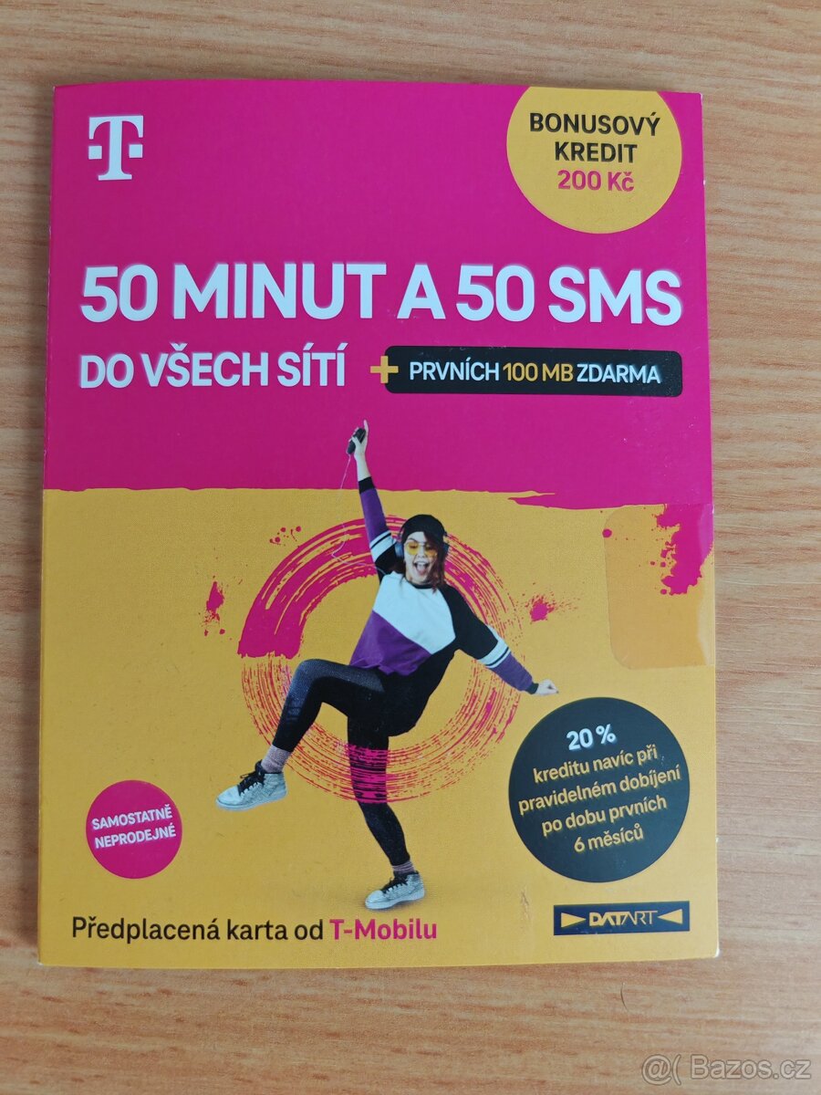 SIM karta T-mobile předplacená