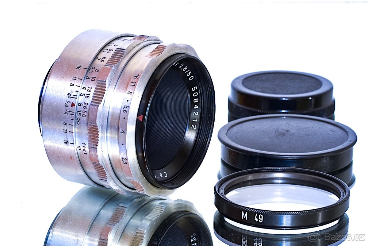 Carl Zeiss Tessar CHROME 2,8/50 M42 TOP STAV