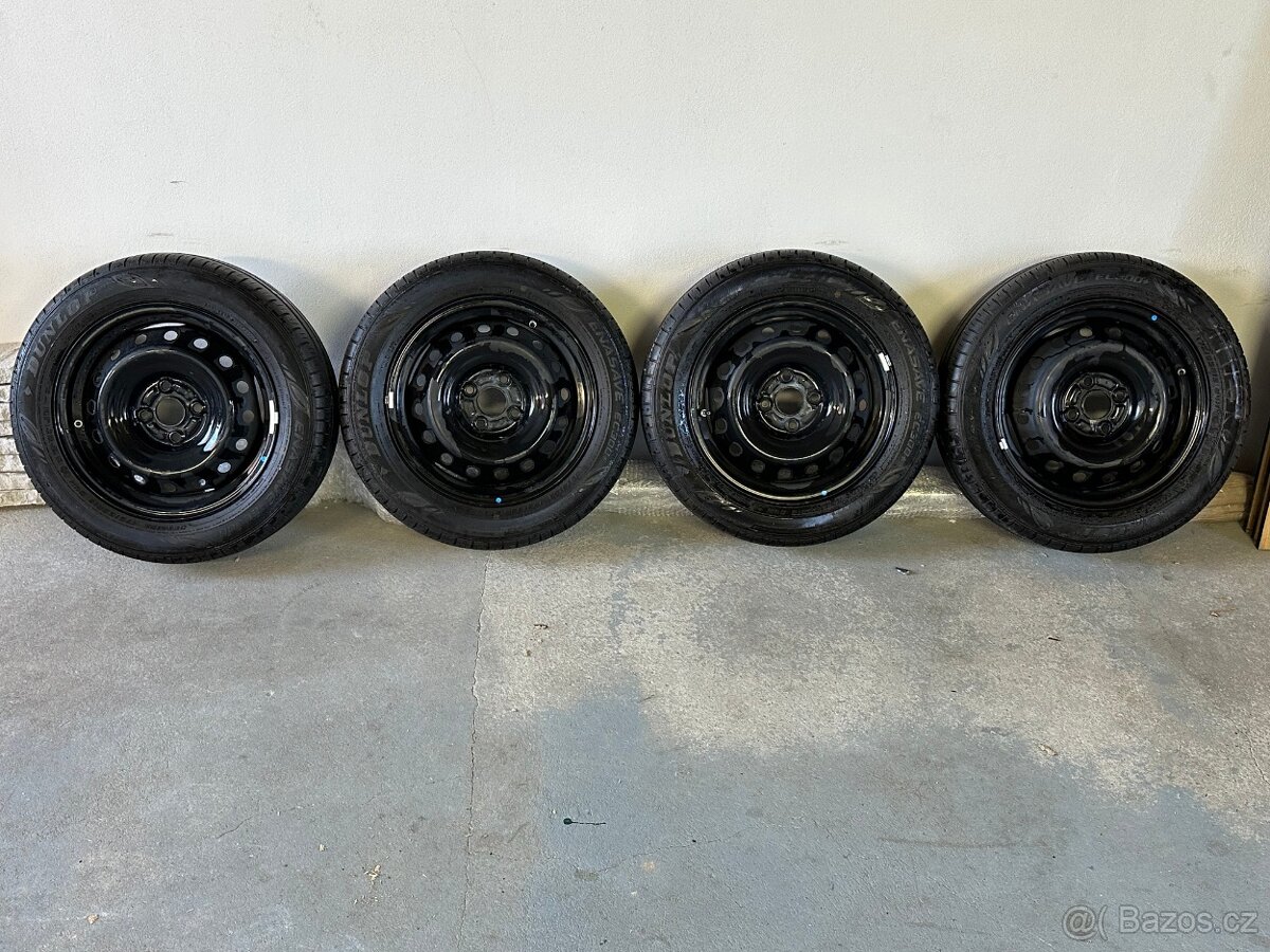 plechové disky Suzuki 5x15, rozteč 4x100+ letní pneu