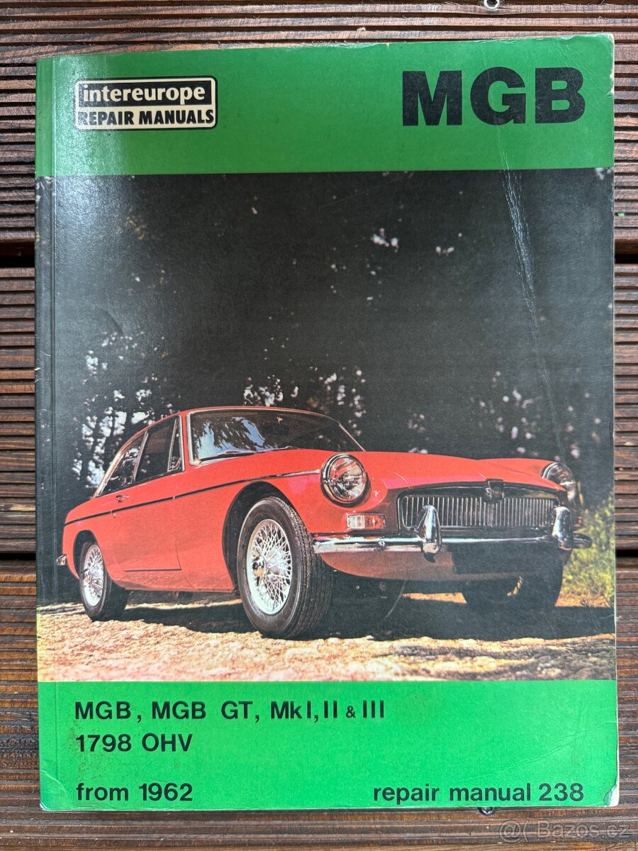 MG MGB originální montážní manualy servisní příručky