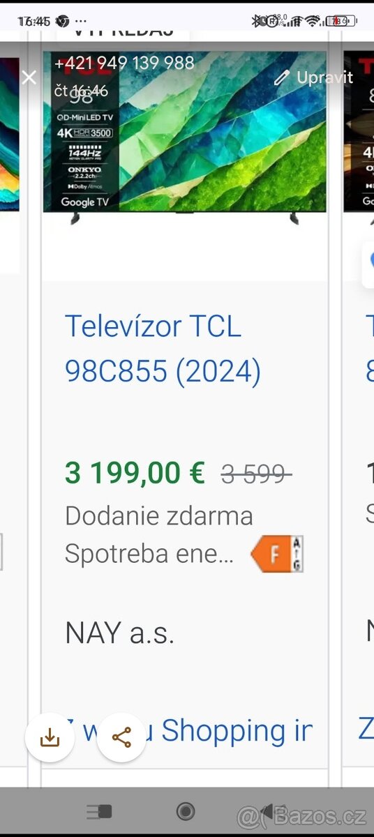 Tcl 98palcu 2.49m