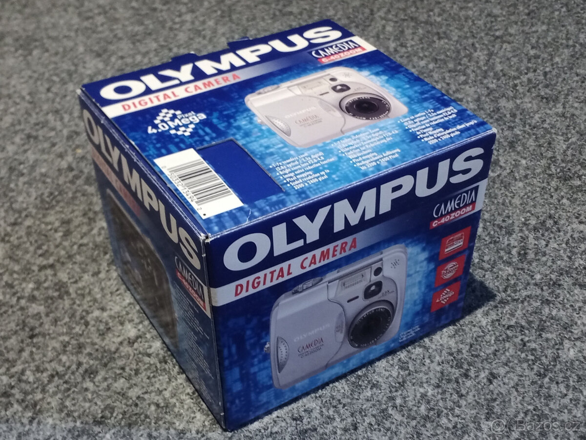 Olympus C-40 ZOOM s původní krabicí a příslušenstvím